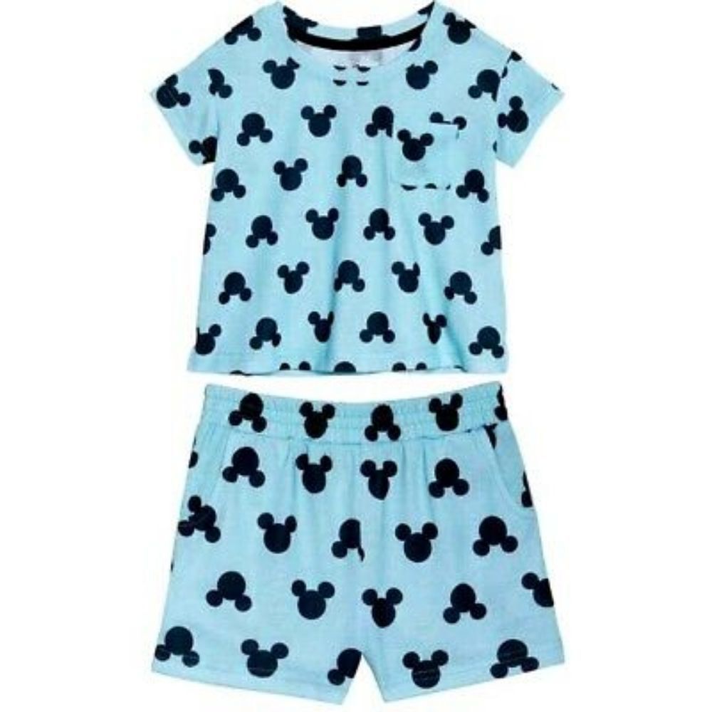 Disney kids 2-piece PJ Shorts Set, Mickey Mouse, Blue